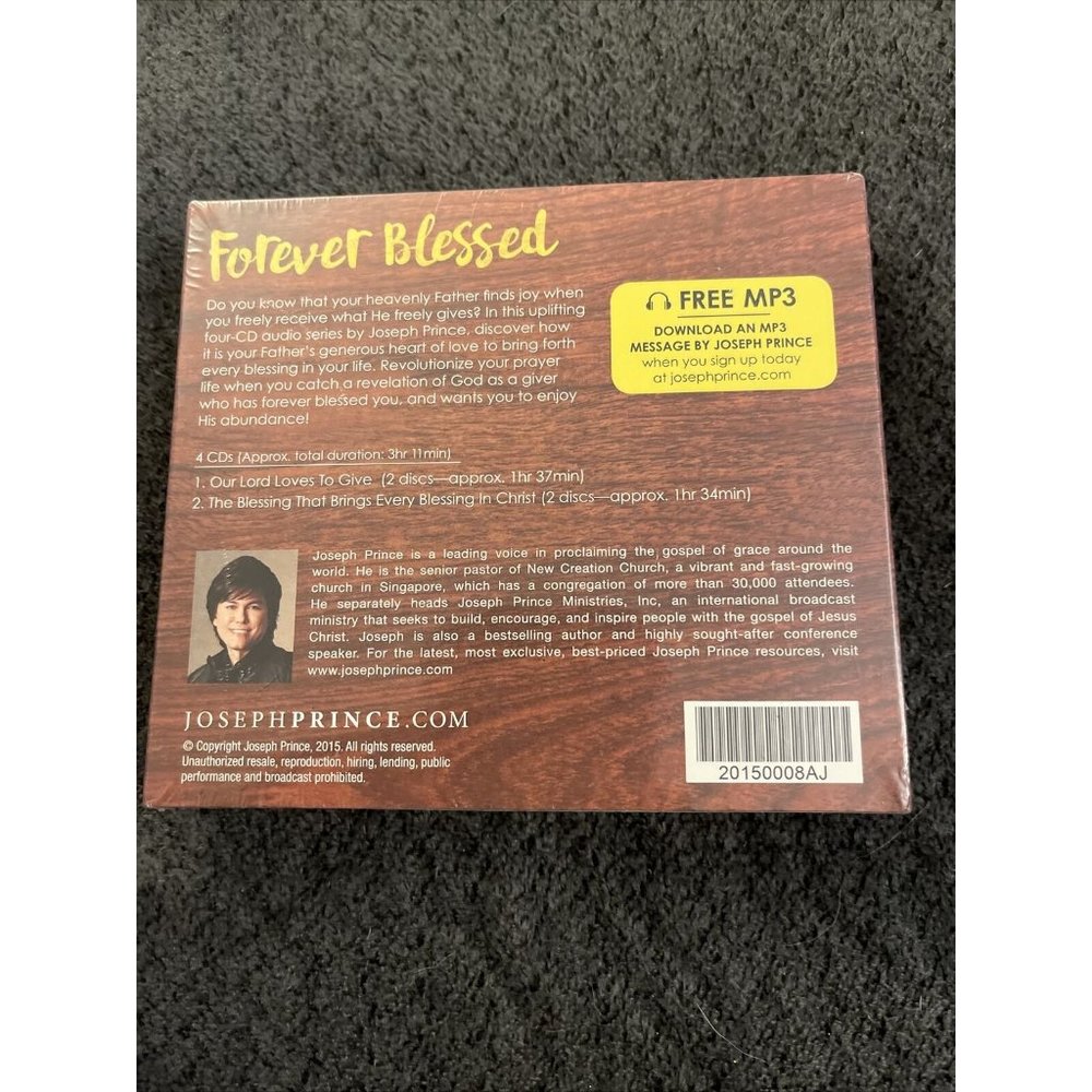 New Joseph Prince Forever Blessed 4 CD Set D19 - Picture 2 of 2